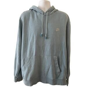 NIKE Mens Size 2XL Baby Blue Hoodie Pullover